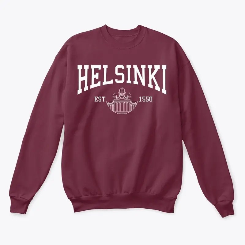 Helsinki Crewneck (white letters)