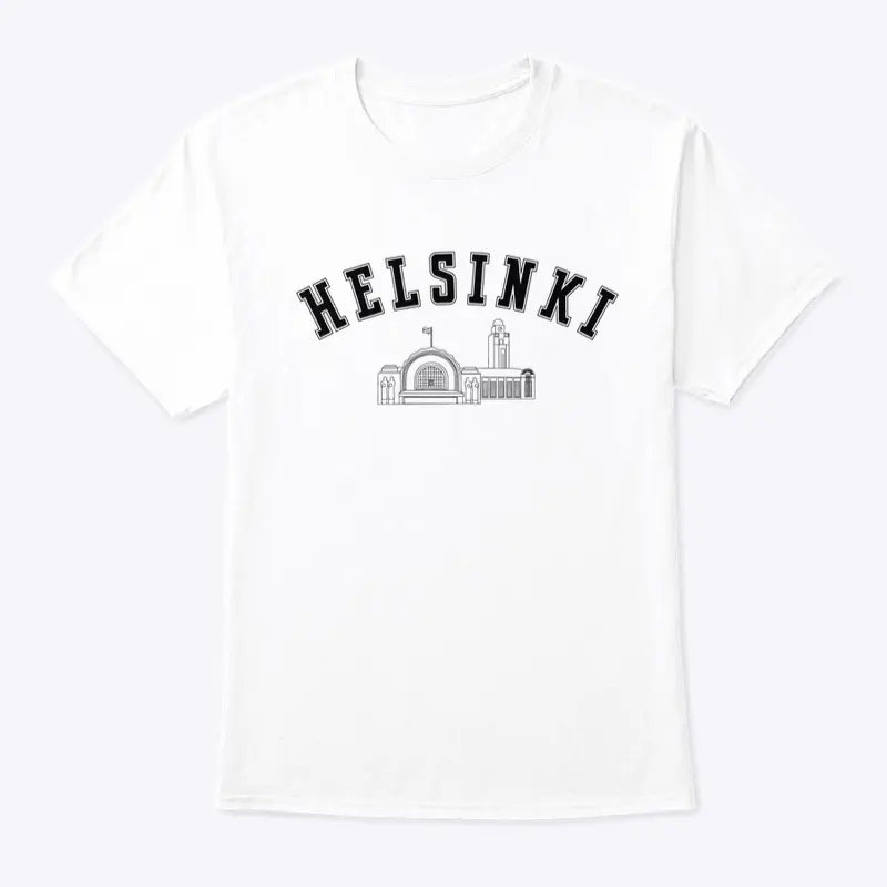 Helsinki City T-shirt (Black letters)